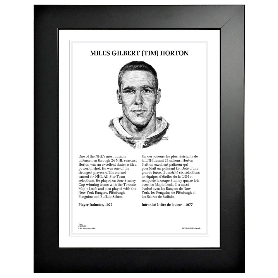 NHL Legends | 12" x 16" Frame | 1977 Tim Horton