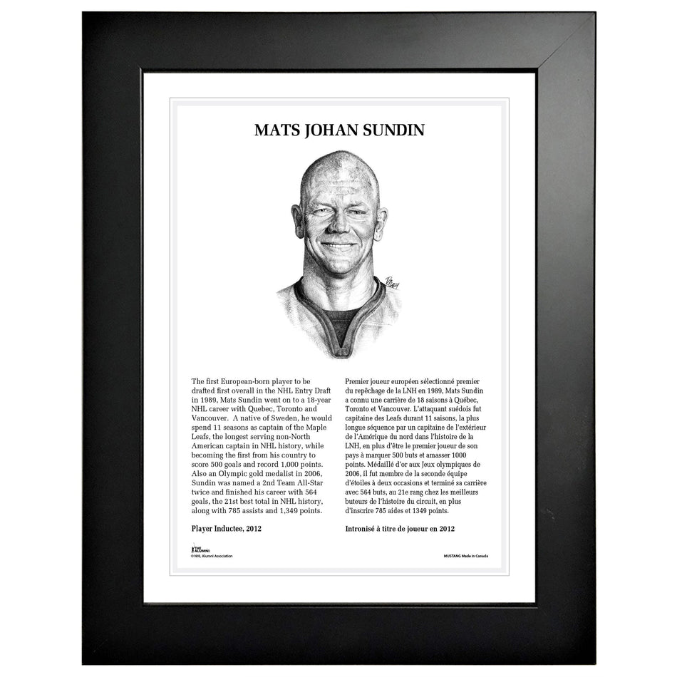 NHL Legends | 12" x 16" Frame | 2012 Mats Sundin