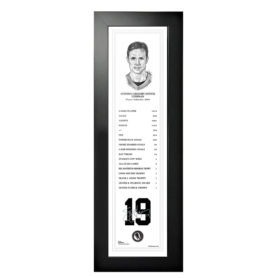 NHL Legends | 6" x 22" Frame | 2009 Steve Yzerman