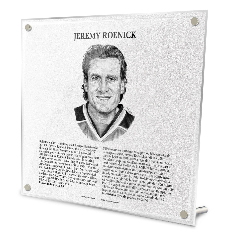 NHL Legends | Hockey Hall of Fame Plaque | Jeremy Roenick