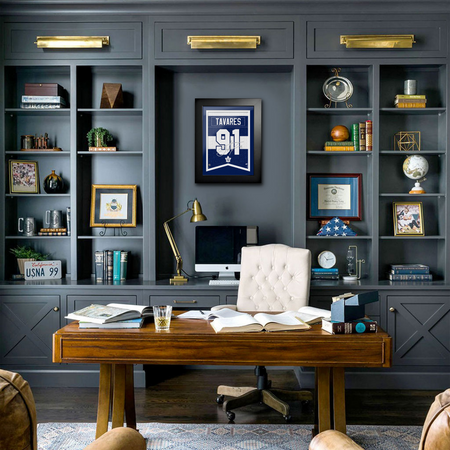 Toronto Maple Leafs Art-John Tavares Autograph Replica Frame 12"x16" in home office