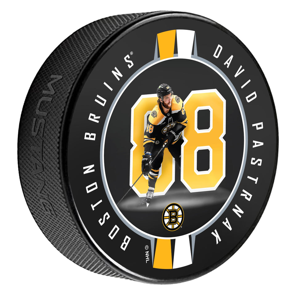 David Pastrnak Puck | Breakout Ribbon