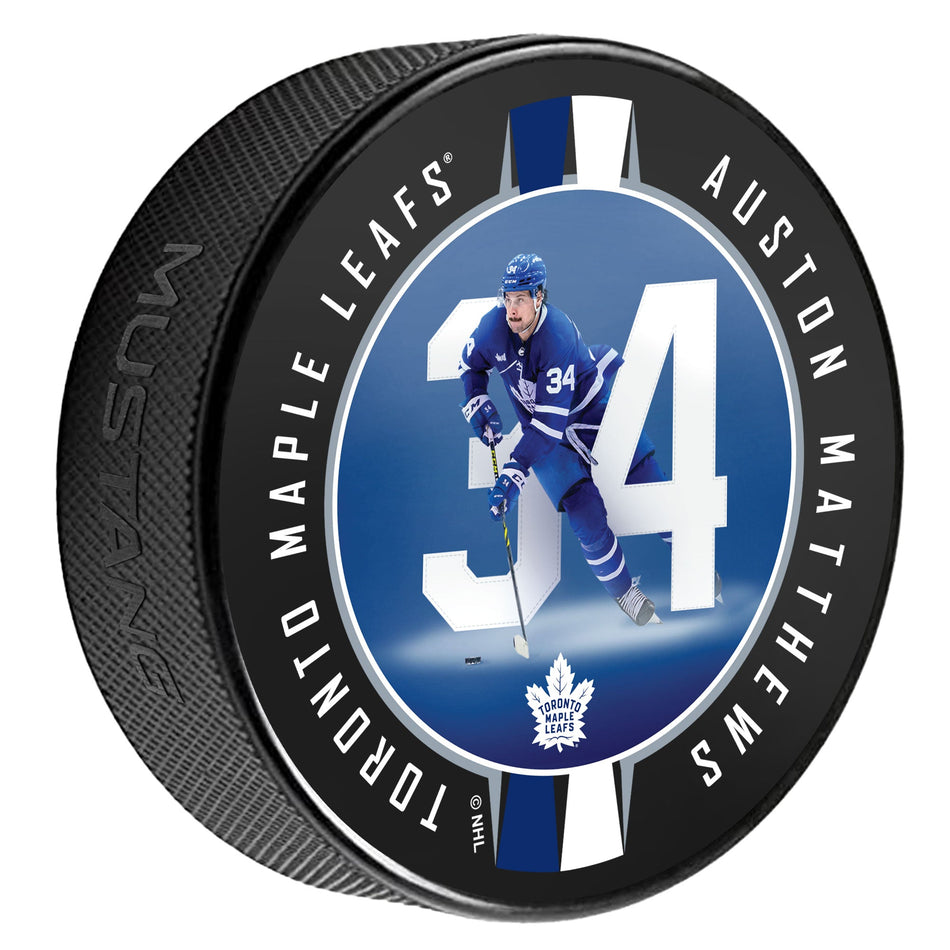 Auston Matthews Puck | Breakout Ribbon