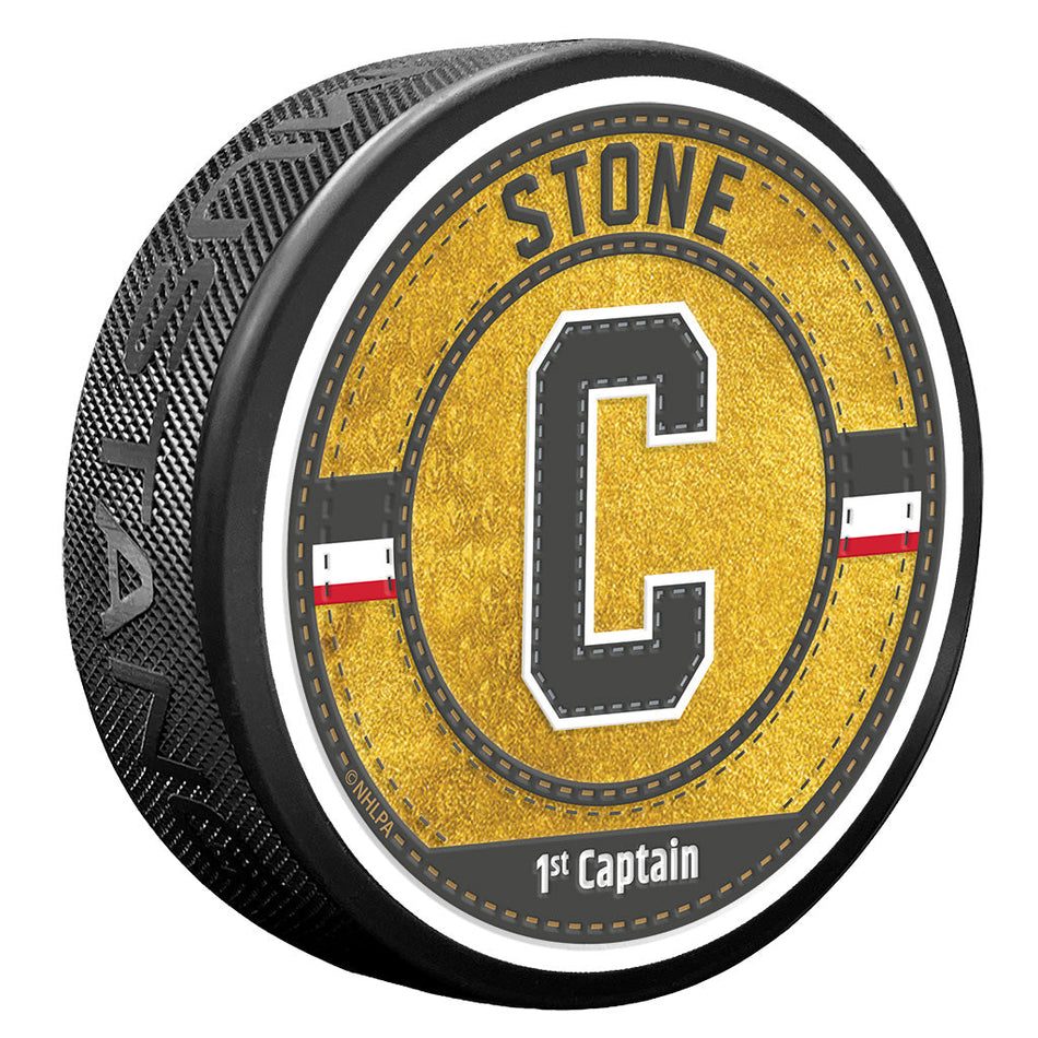 Mark Stone Puck - Captain Jersey Stitch