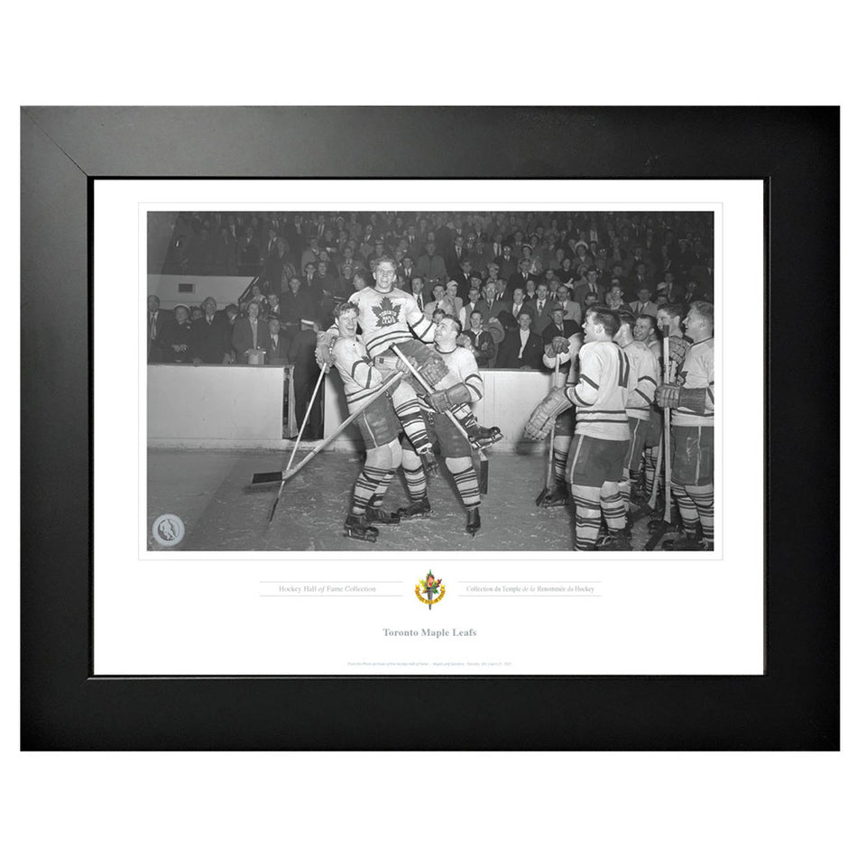 Legends of Hockey - Toronto Maple Leafs Memorabilia -1951 Bill Barilko Celebration Lift  Classic - 12" x 16" Frame