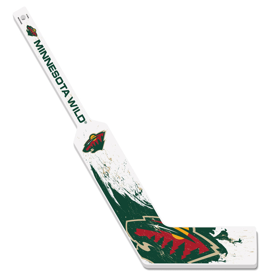 Minnesota Wild Mini Stick | Wood Splatter Goalie Stick