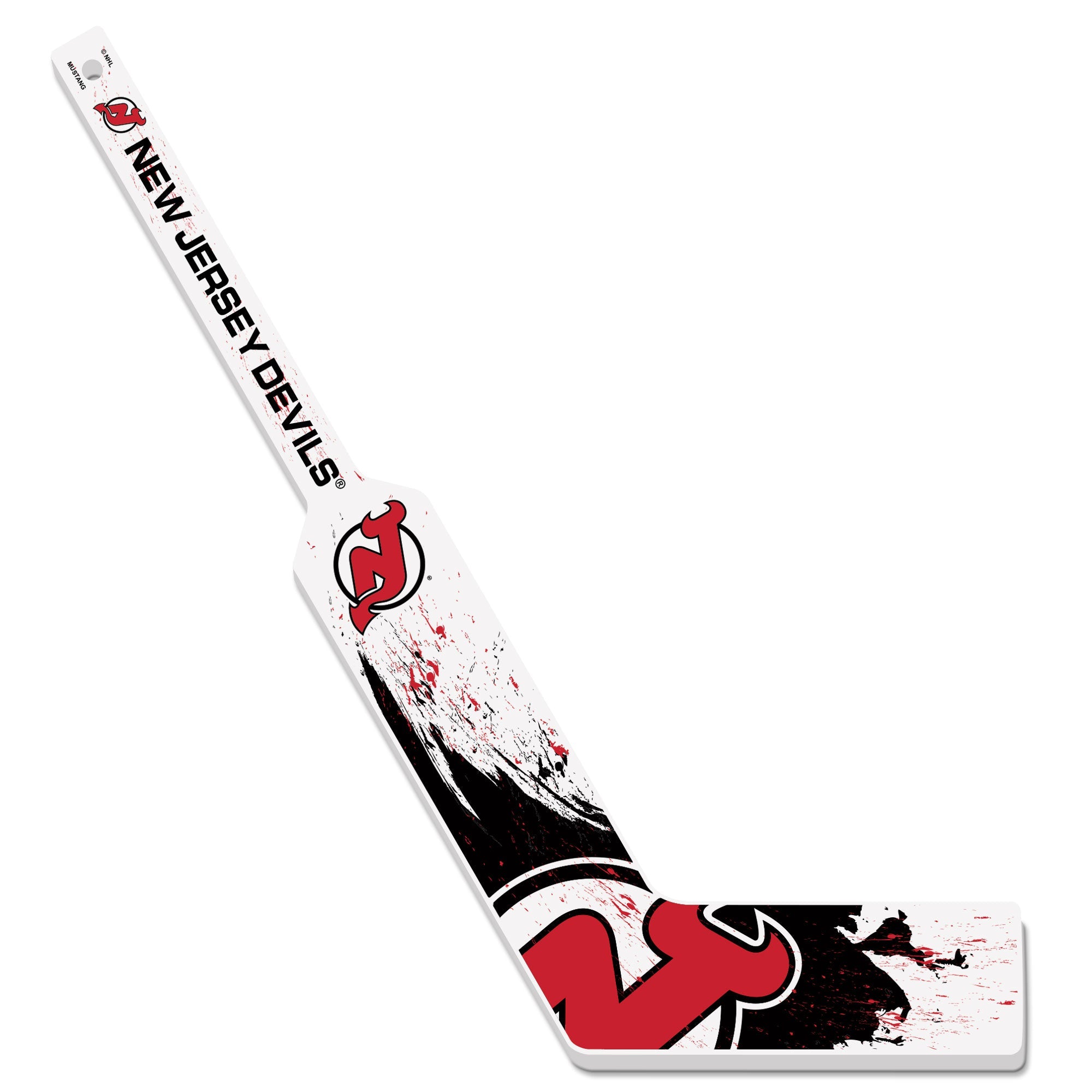 New Jersey Devils Mini Stick | Wood Splatter Goalie Stick – Hockey