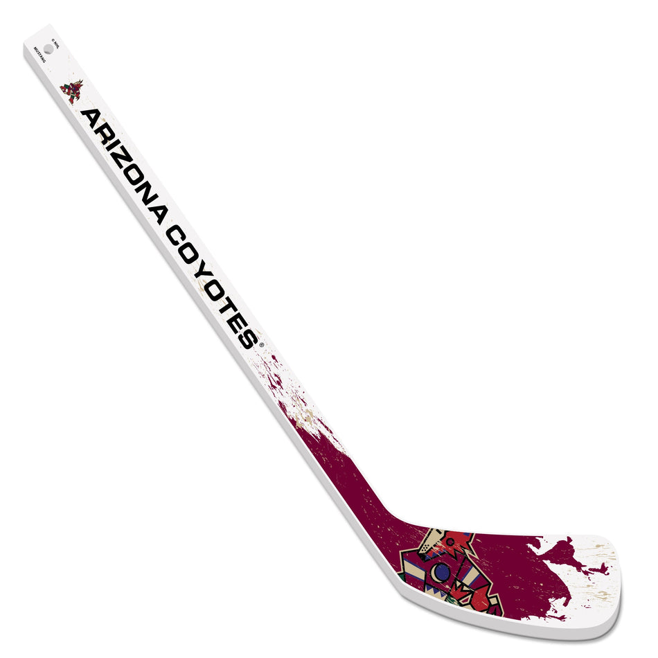 Arizona Coyotes Mini Stick - Wood Splatter