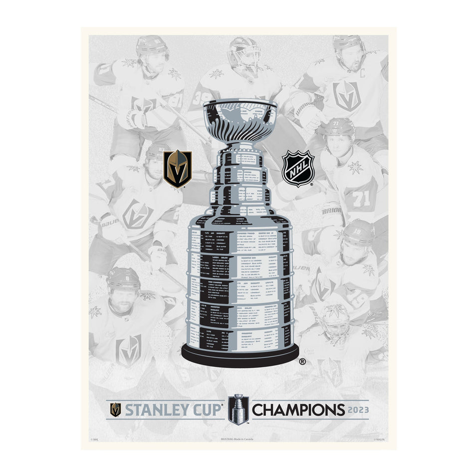 Vegas Golden Knights Stanley Cup Champions Print - 12” x 16”
