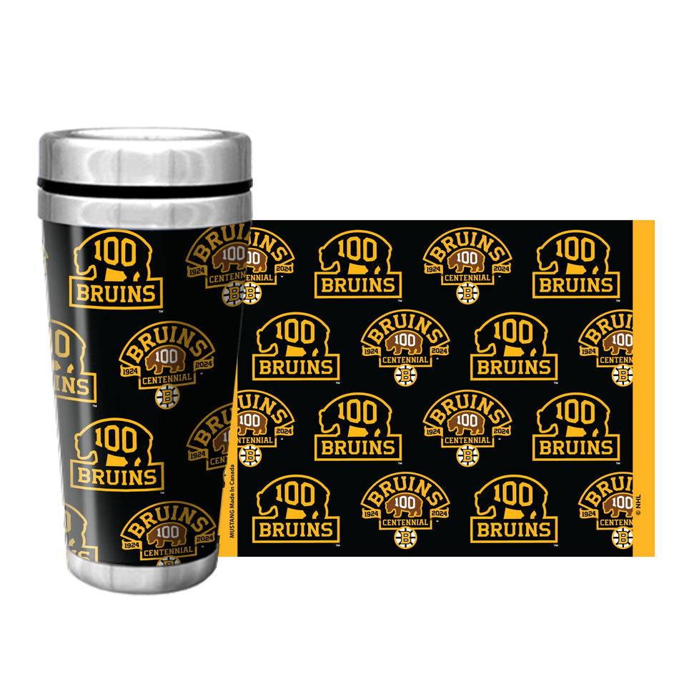 Boston Bruins 100th Anniversary Travel Mug | Full Wrap 16 oz.