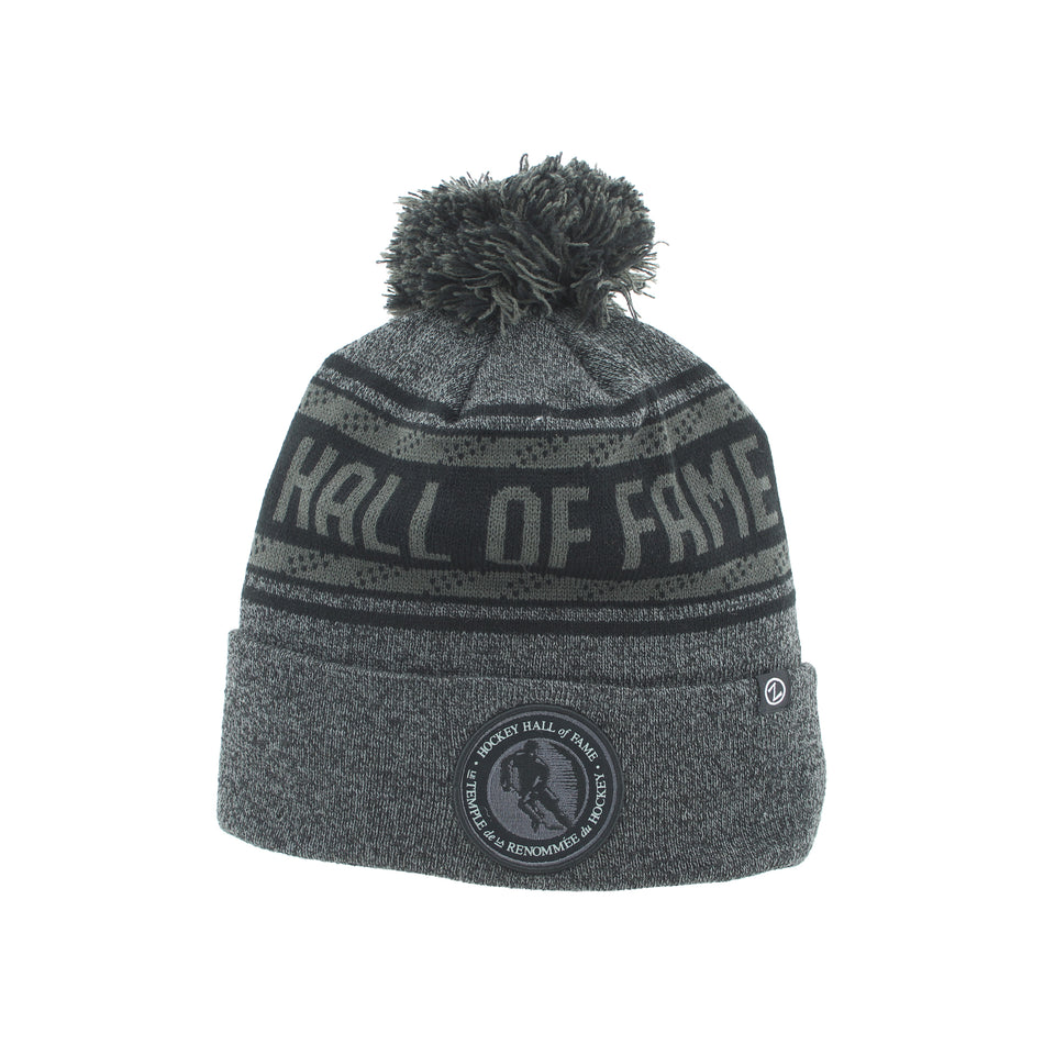 Hockey Hall of Fame Pom Toque - Charcoal