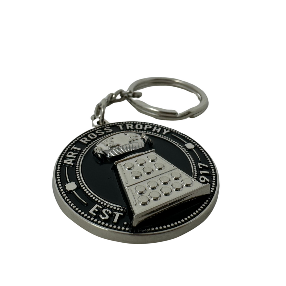 Art Ross Trophy Keychain | 3D Silver Medallion