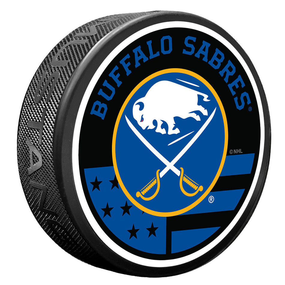 Buffalo Sabres American Flag Pat Puck