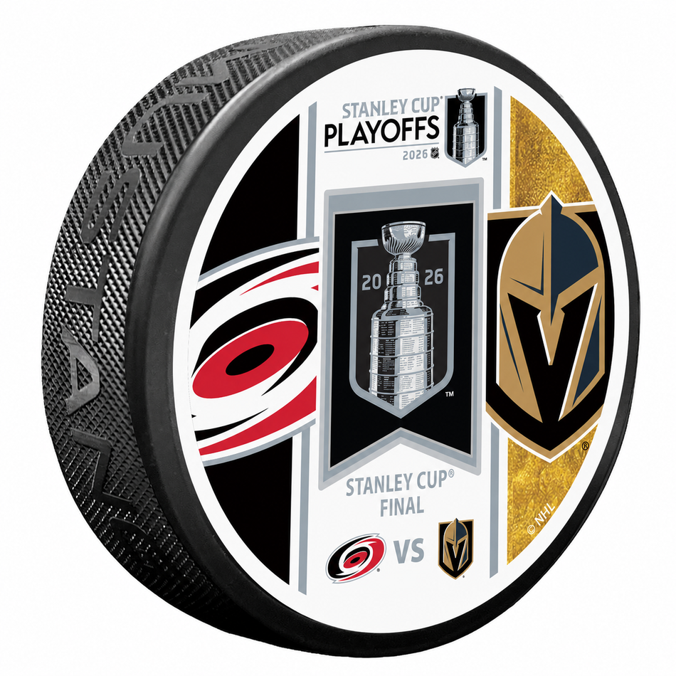 2026 Stanley Cup Finals Match Up Puck | Carolina Hurricanes vs. Vegas Golden Knights