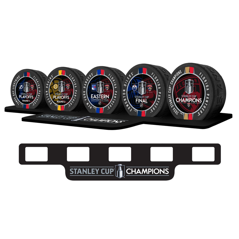 Florida Panthers Stanley Cup Champions Puck Set (5 Piece)