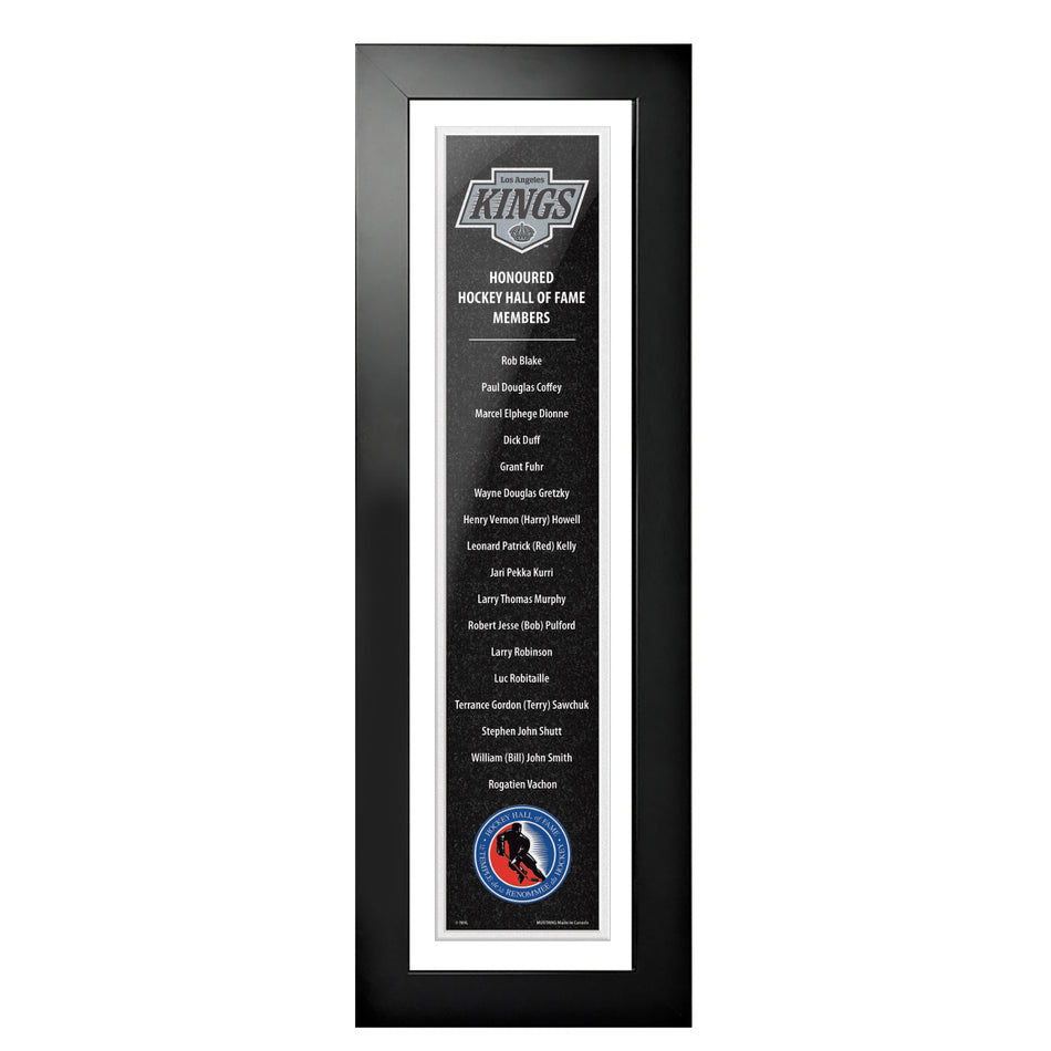 HHOF 6X22 Pic Frame Honoured Members-Los Angeles Kings