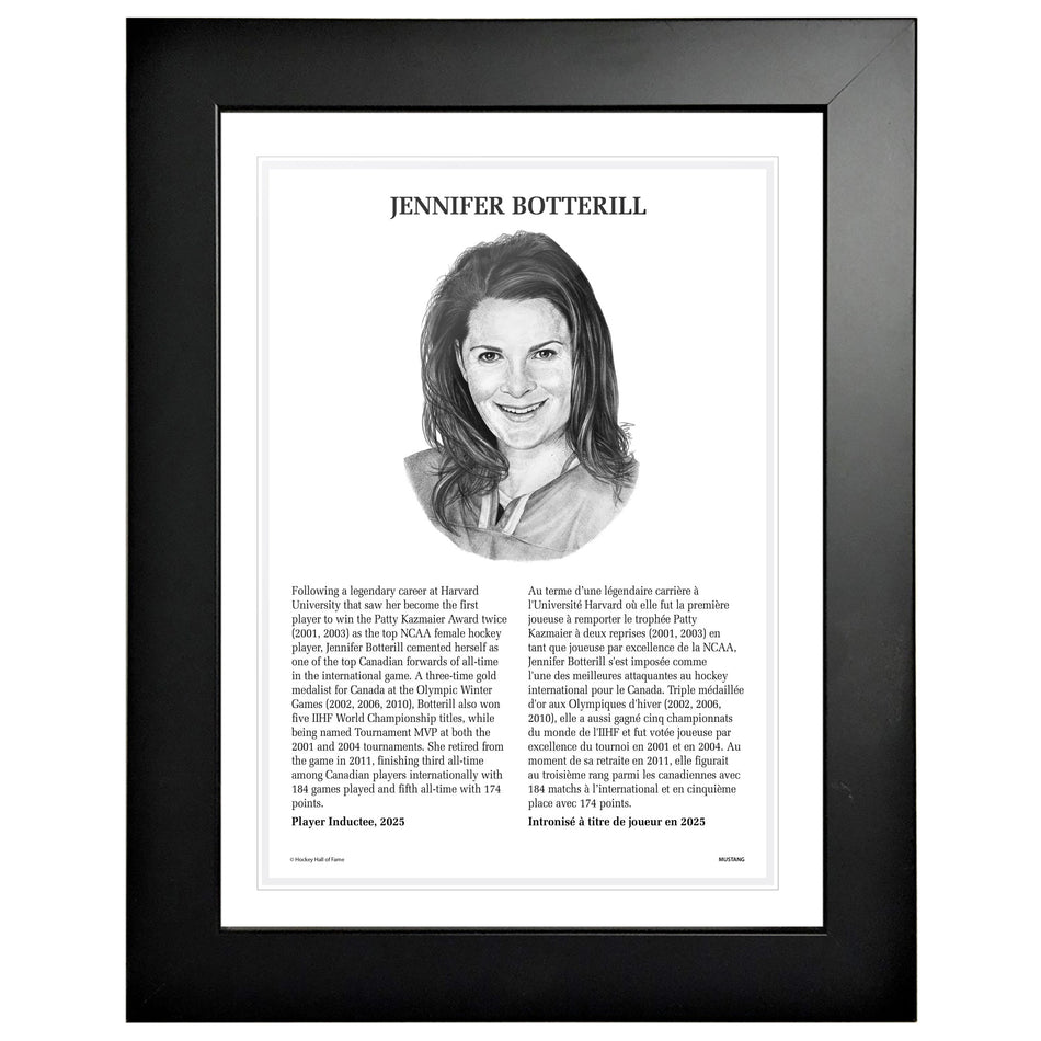 NHL Legends | Hockey Hall of Fame 12x16 Frame | Jennifer Botterill