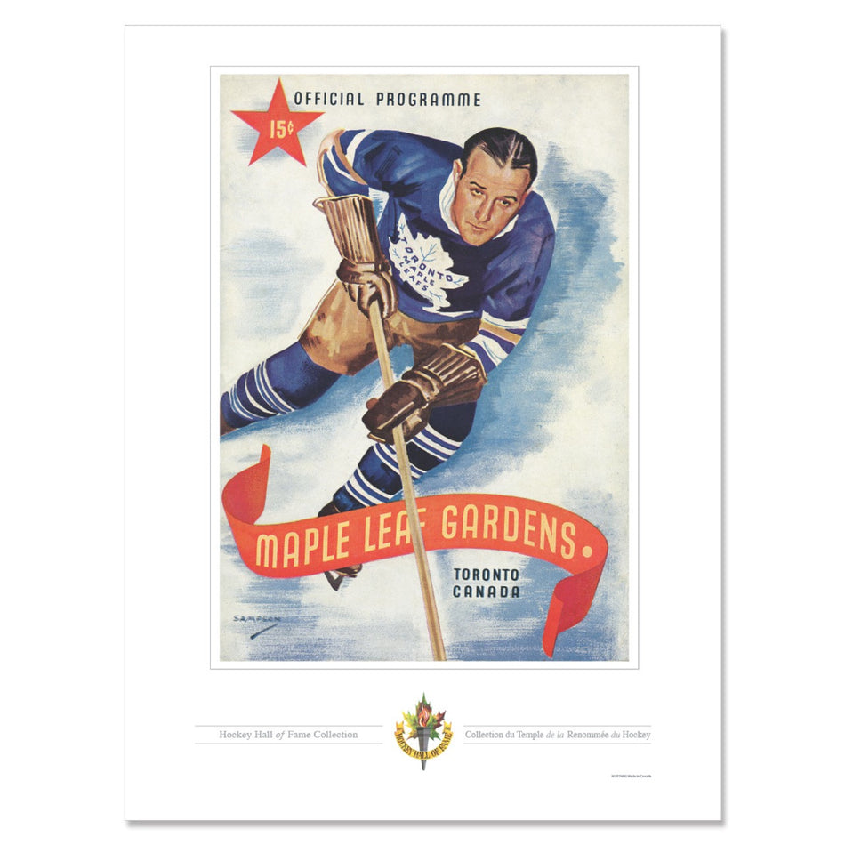 Toronto Maple Leafs Memorabilia | Maple Leaf Gardens Red Ribbon Program Cover