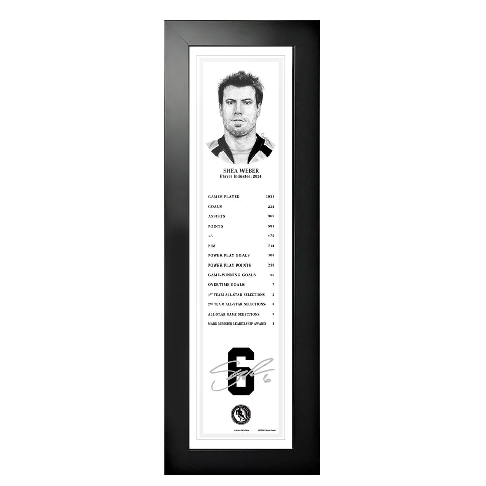 NHL Legends | 2024 Shea Weber Frame 6" x 22"