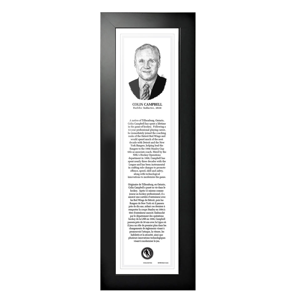 NHL Legends | 2024 Colin Campbell Frame 6" x 22"