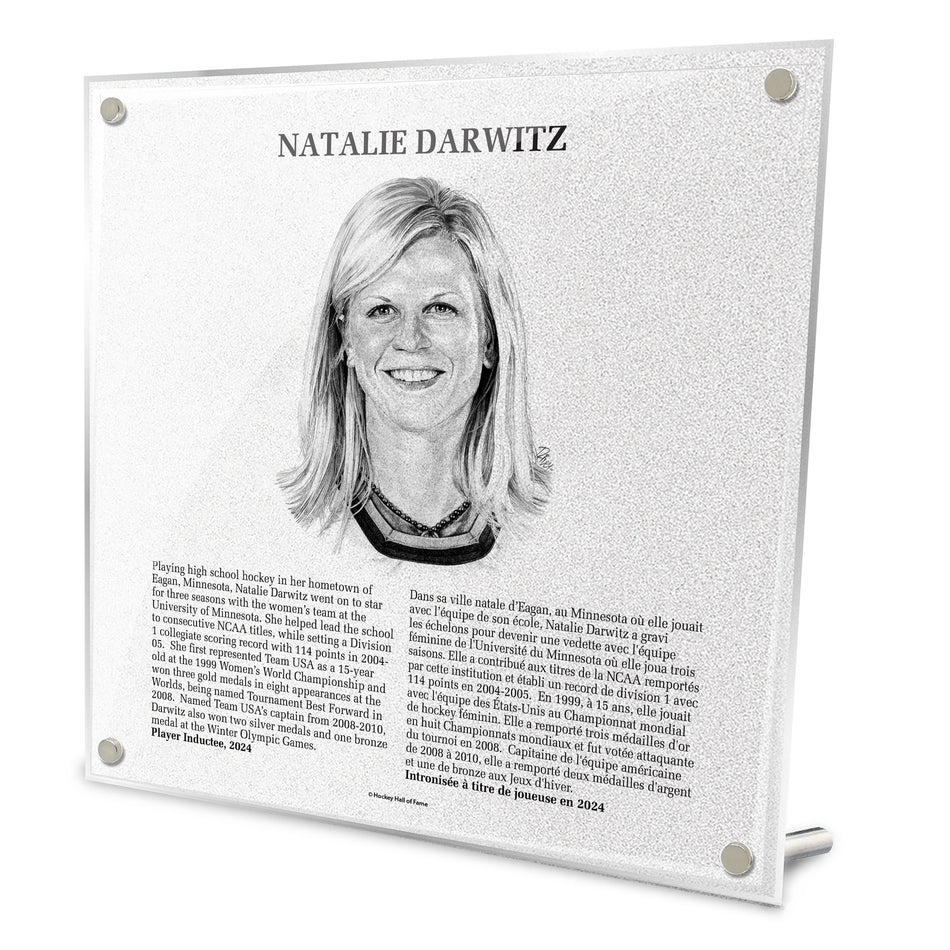 NHL Legends | 2024 Natalie Darwitz Plaque 9" x 9"