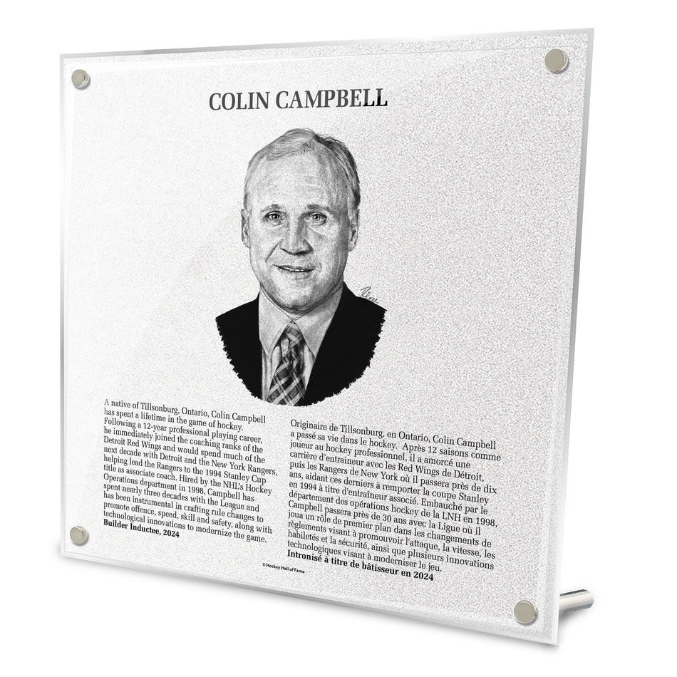 NHL Legends | 2024 Colin Campbell Plaque 9" x 9"