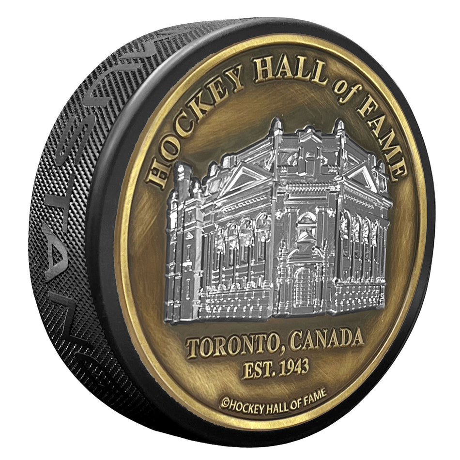 Hockey Hall of Fame Puck | Front & Yonge Medallion