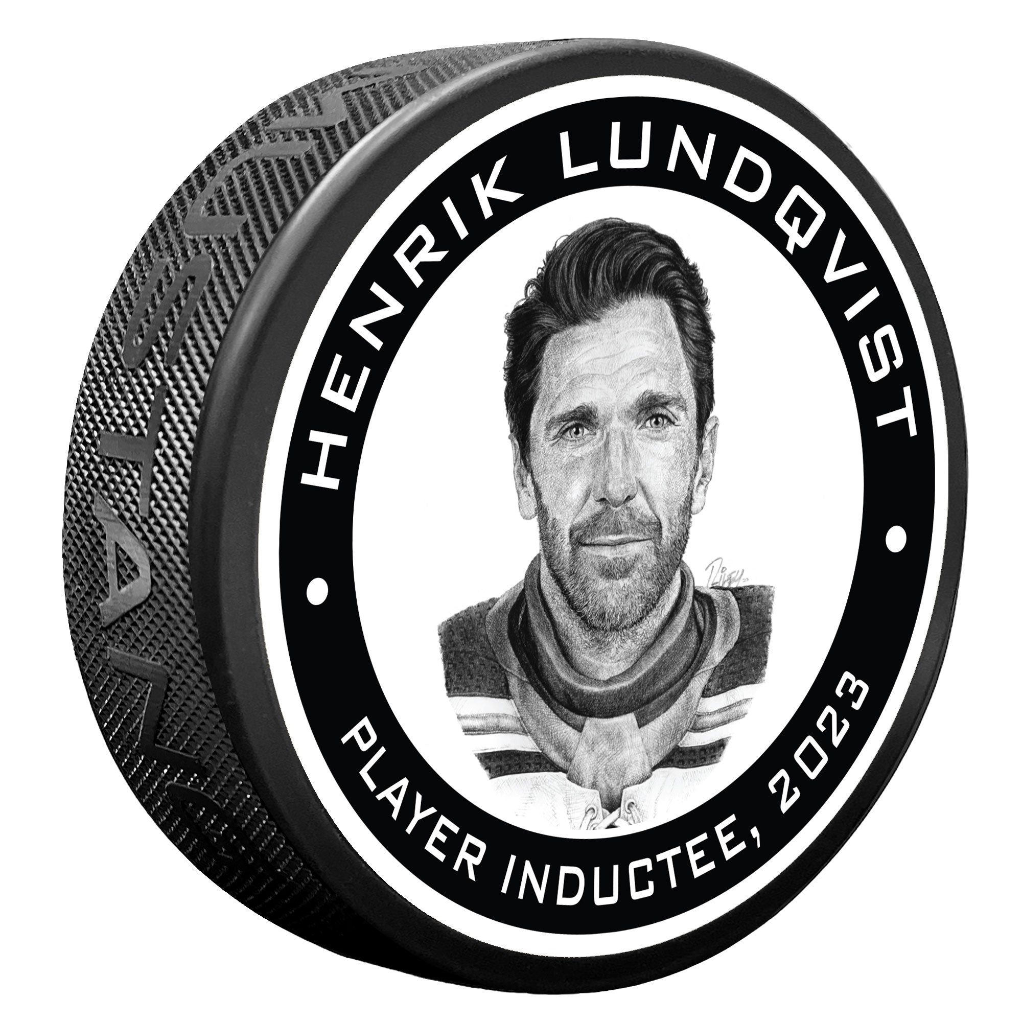 2023 Henrik Lundqvist Puck - NHL Legend | Hockey Hall of Fame Shop