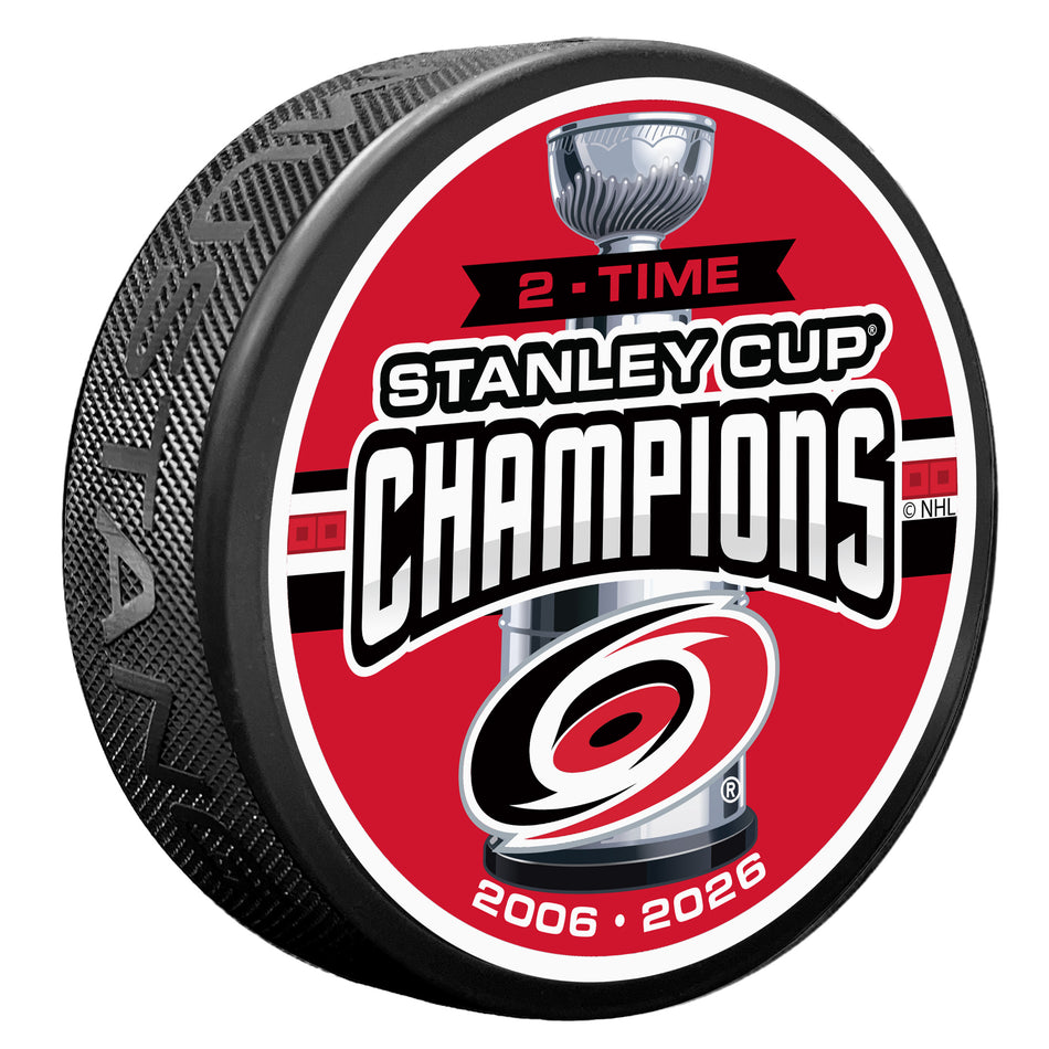 Carolina Hurricanes Puck -  2 TIME CHAMP