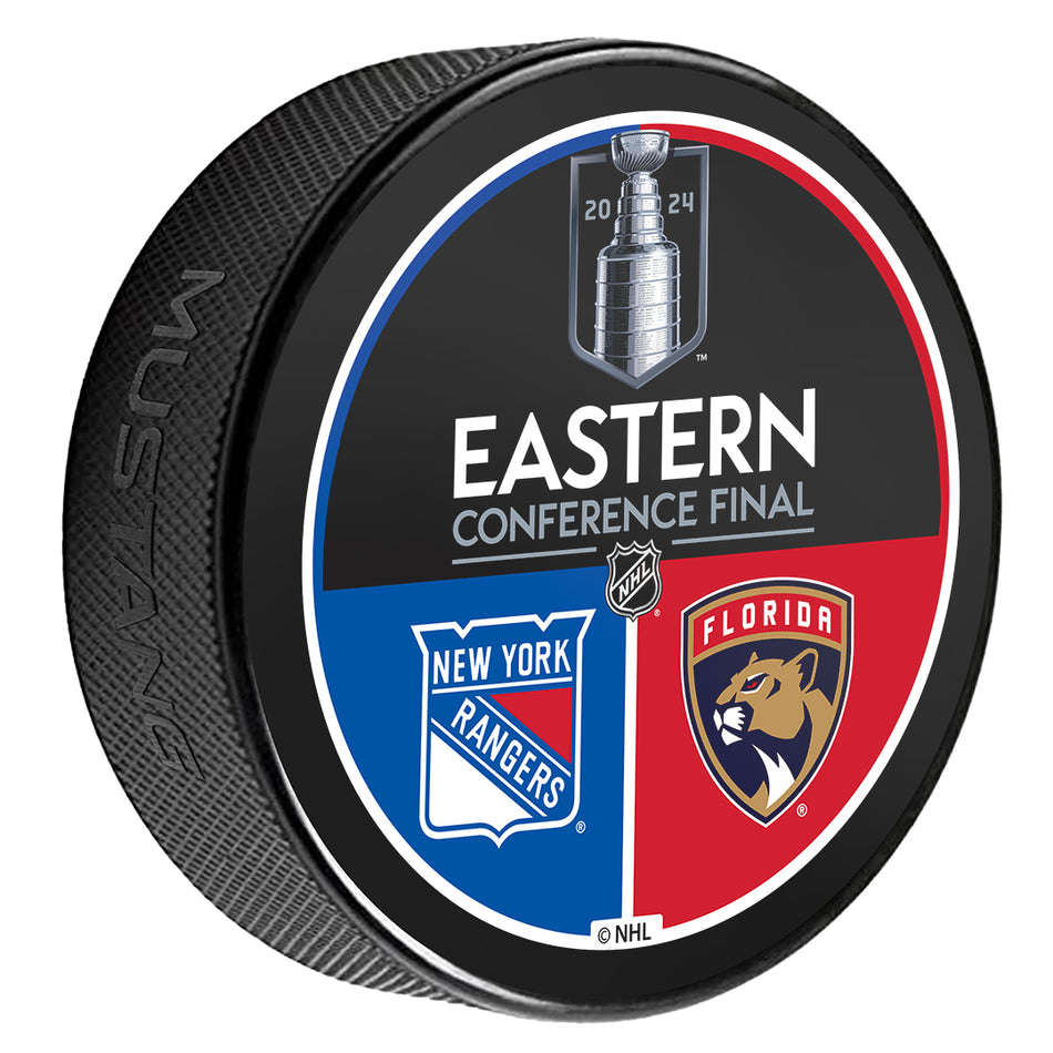 2024 NHL Stanley Cup Playoffs Puck | New York Rangers / Florida Panthers Match Up