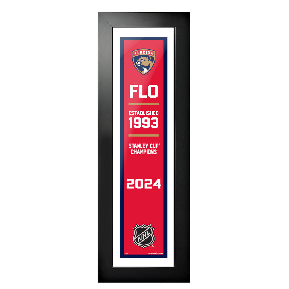 Florida Panthers Stanley Cup Champions Frame | Team Empire 6" x 22"