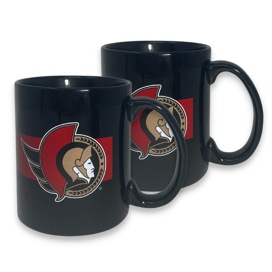 Ottawa Senators Stripe Ceramic Mug Set