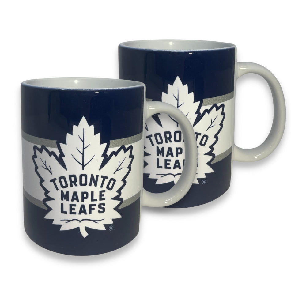 Toronto Maple Leafs Stripe Ceramic Mug Set