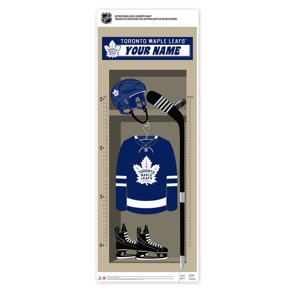 Toronto Maple Leafs Personalized Growth Chart 24" x 60"