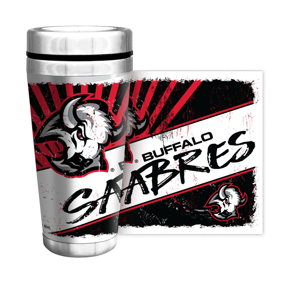 Buffalo Sabres Goathead | Classic Full Wrap Travel Mug | 16 oz