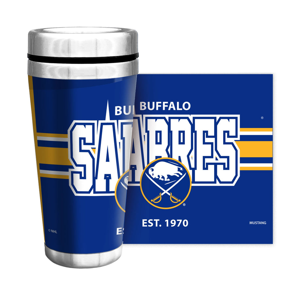 Buffalo Sabres | Stripe Full Wrap Travel Mug | 16 oz