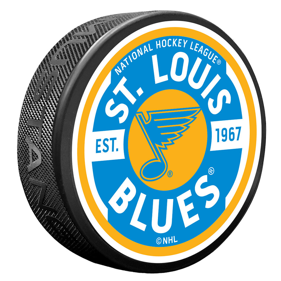 St. Louis Blues Gear Textured Puck