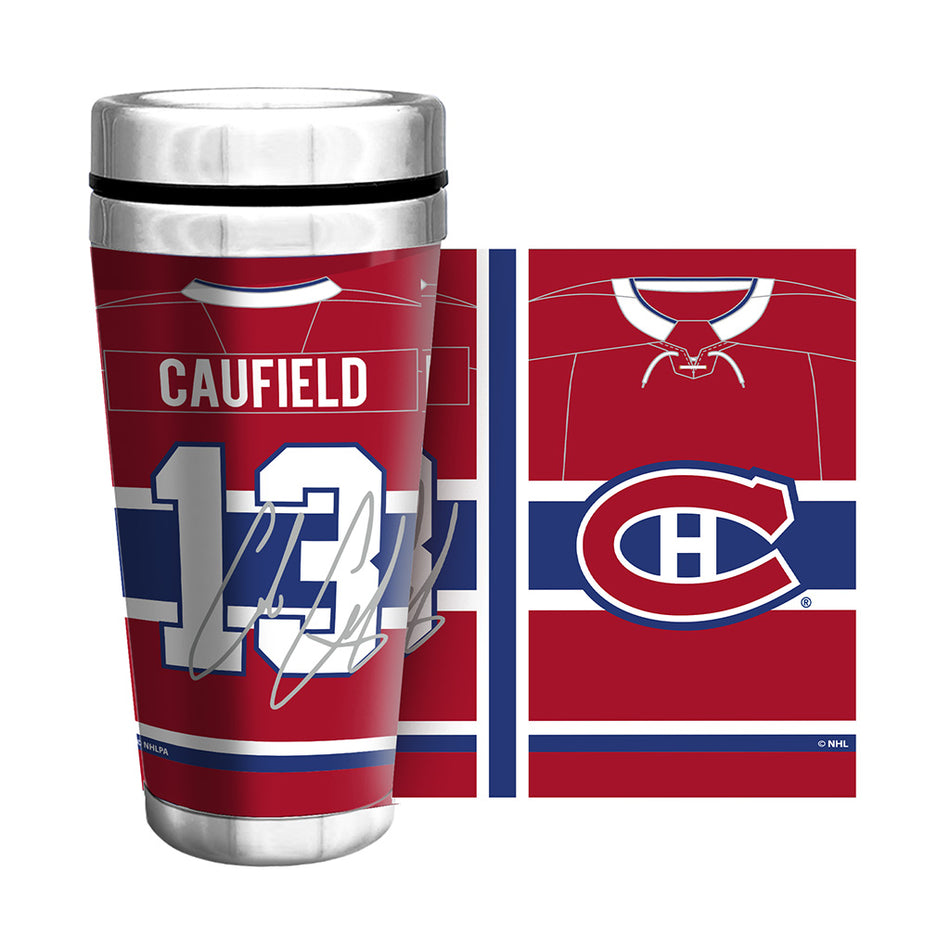 Montreal Canadiens Cole Caufield Travel Mug 16 oz