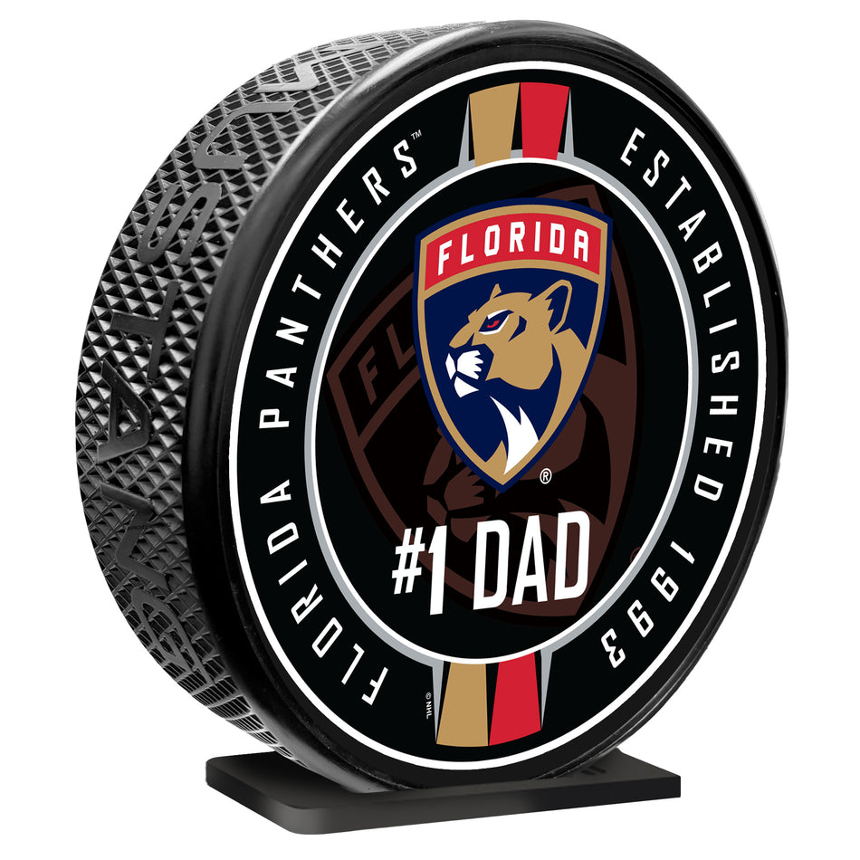 Florida Panthers | 8" MEGA Puck | #1 Dad Ribbon