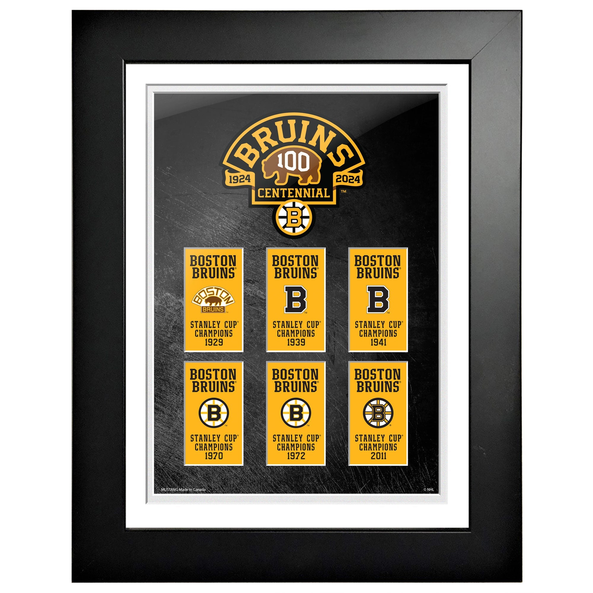 Boston Bruins 100th Anniversary Frame - 12