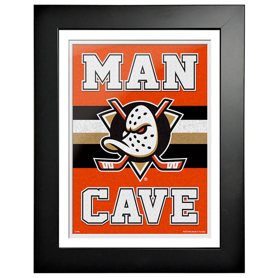 Anaheim Ducks 12x16 Man Cave Framed Sign