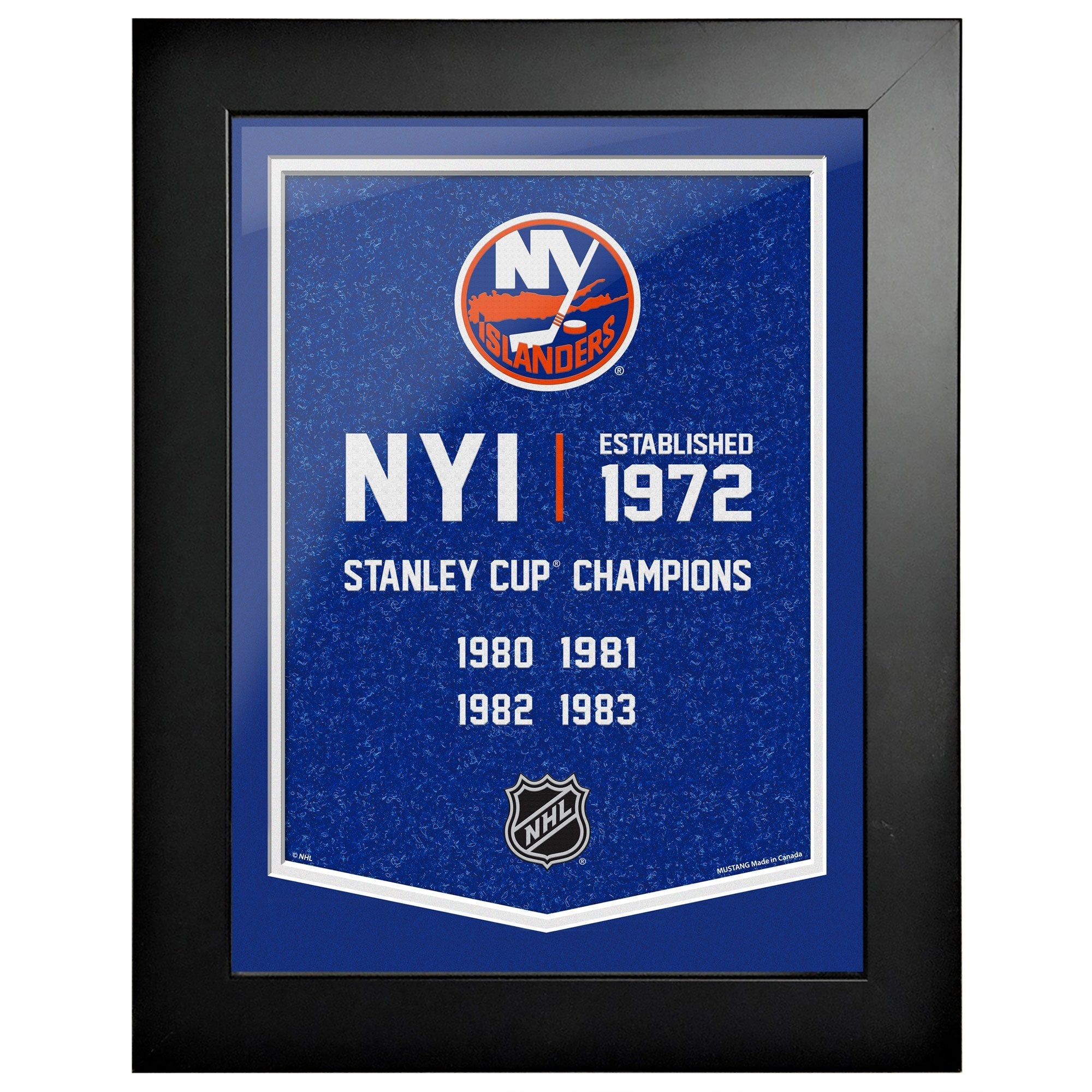 New York Islanders 12 x 16 Empire Framed Sign – Hockey Hall of Fame