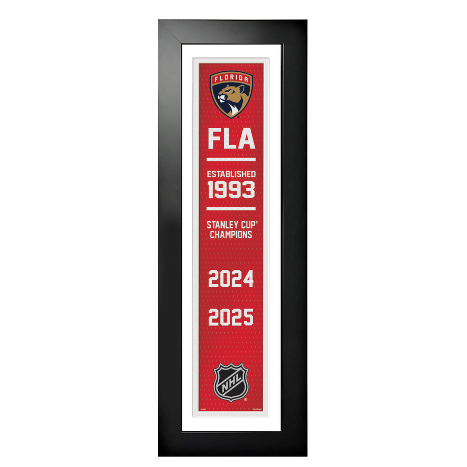 Florida Panthers Stanley Cup Champions Frame | Team Empire 6" x 22"
