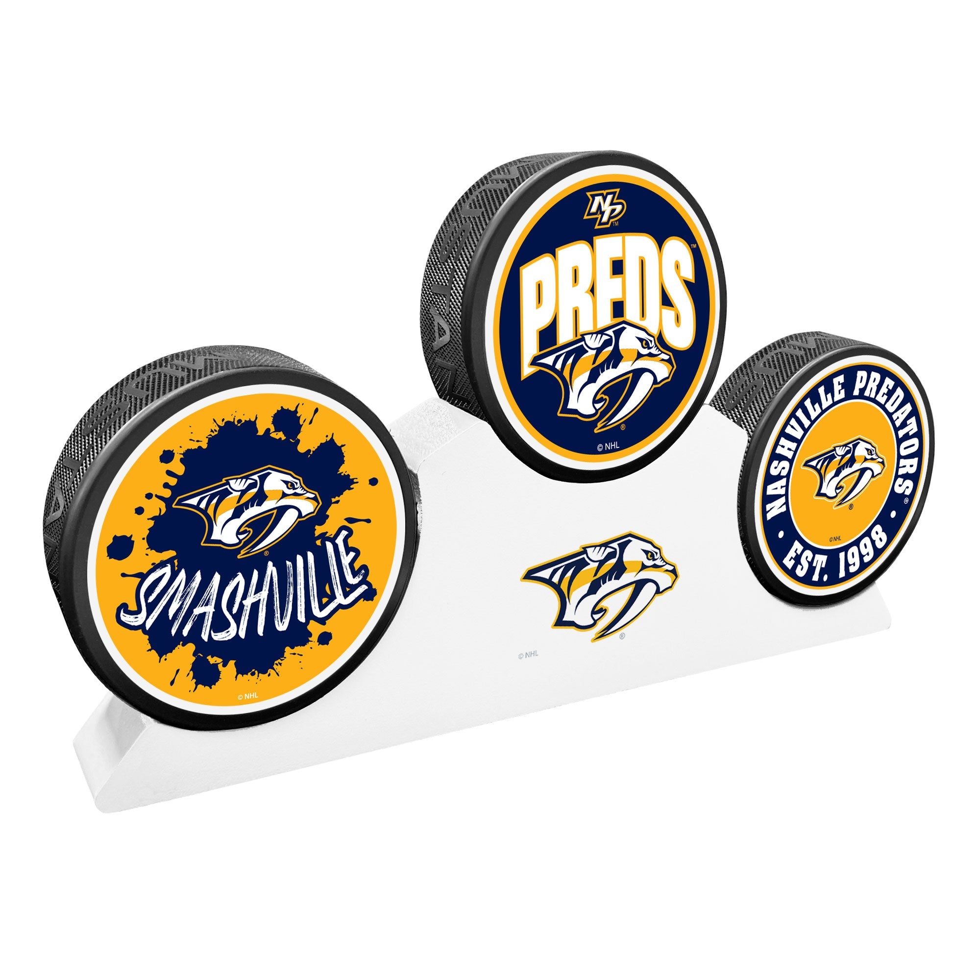Nashville Predators - 3 Puck Podium Set – Hockey Hall of Fame