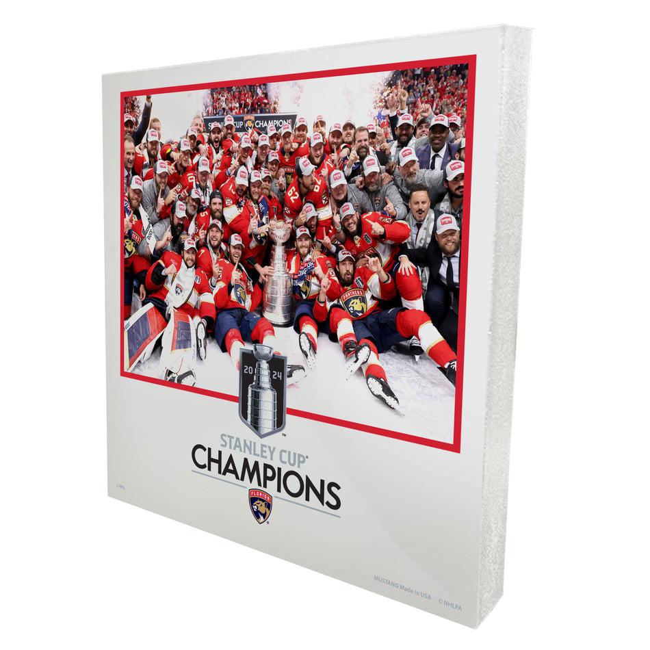 Florida Panthers Stanley Cup Champions Wooden Plaque | Team Champs Photo