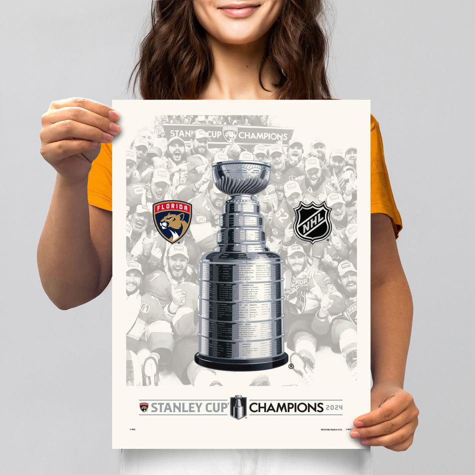 Florida Panthers Stanley Cup Champions Print 12” x 16”
