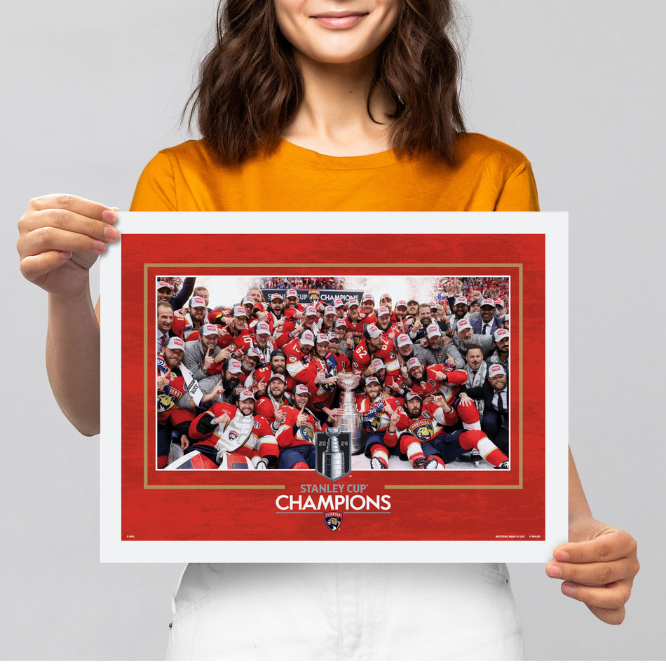 Florida Panthers Stanley Cup Team Photo Print 12” x 16”