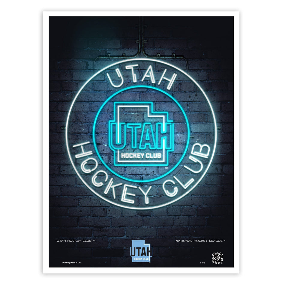 Utah Hockey Club Neon Sign | Print 12" x 16"