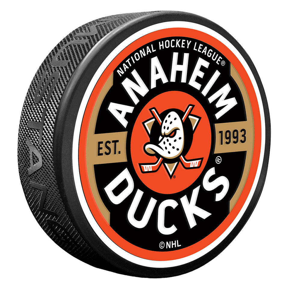 Anaheim Ducks Gear Textured Puck