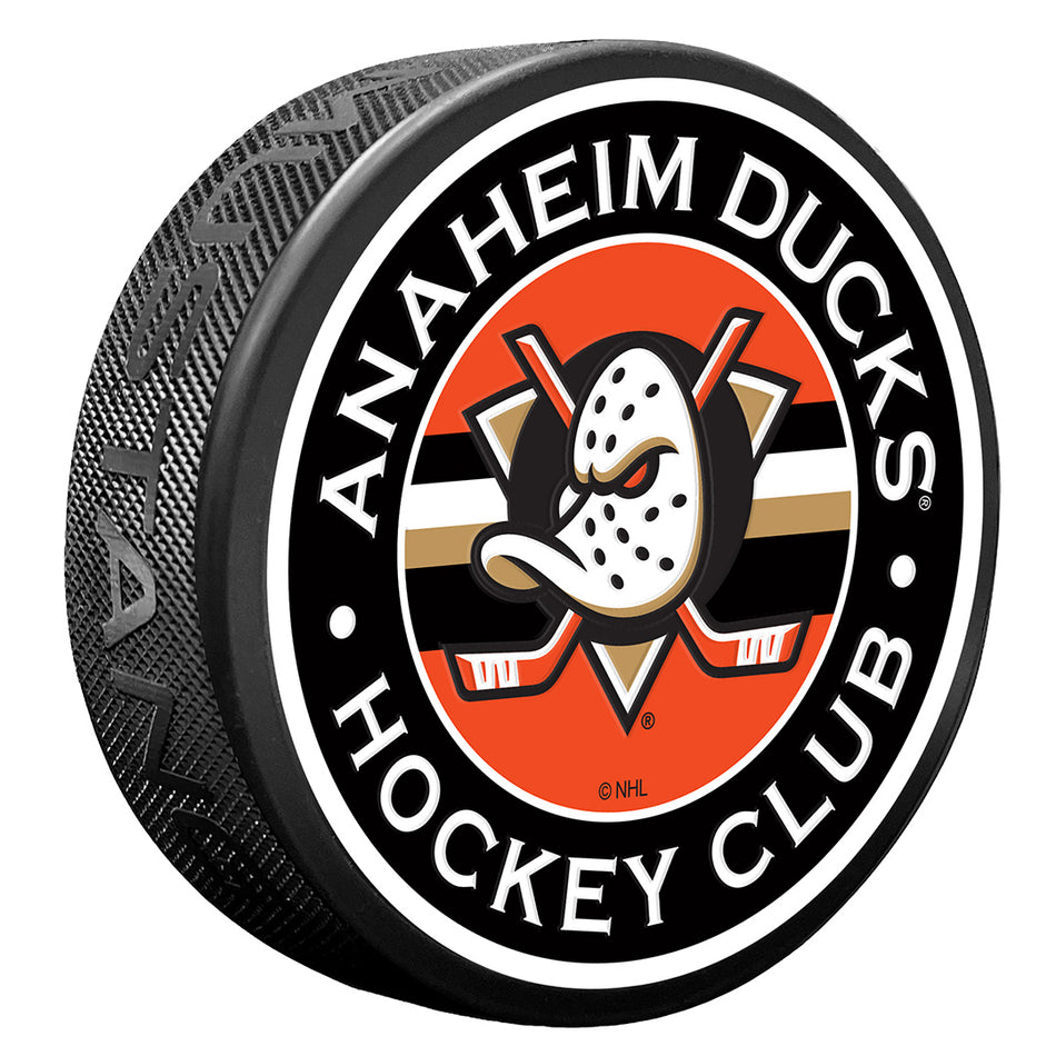 Anaheim Ducks Puck - Stripe Design